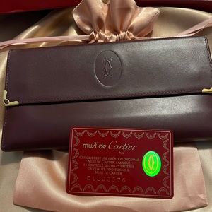 Authentic Cartier long wallet